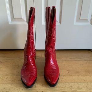Red Cowboy boots